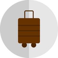 bagaglio piatto scala icona design vettore