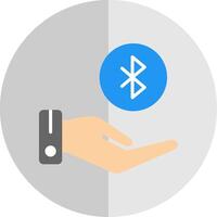 Bluetooth piatto scala icona design vettore