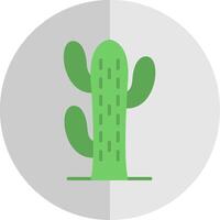 cactus piatto scala icona design vettore