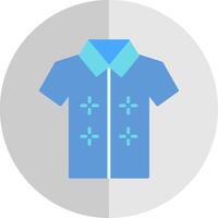 hawaiano camicia piatto scala icona design vettore