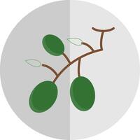olive piatto scala icona design vettore
