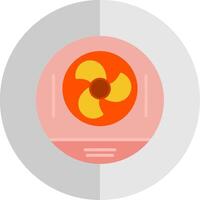 nucleare energia piatto scala icona design vettore