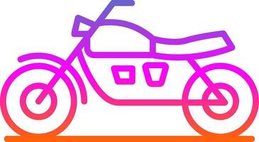 motociclette linea pendenza icona design vettore