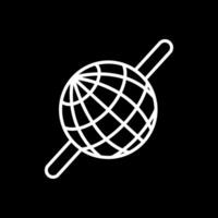 sfera linea rovesciato icona design vettore