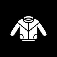 giacca glifo rovesciato icona design vettore