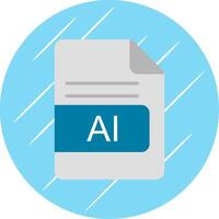 ai file formato piatto cerchio icona design vettore