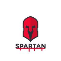 casco spartano, concetto di logo vettoriale