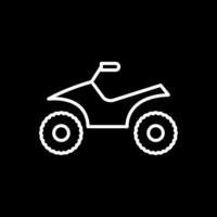 quadrilatero linea rovesciato icona design vettore