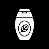 shampoo glifo rovesciato icona design vettore