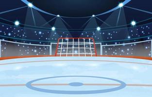 stadio al coperto di hockey su ghiaccio vettore