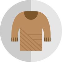 maglione piatto scala icona design vettore