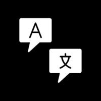 le lingue glifo rovesciato icona design vettore