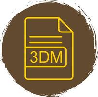 3dm file formato linea cerchio etichetta icona vettore