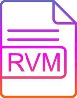 rvm file formato linea cerchio etichetta icona vettore