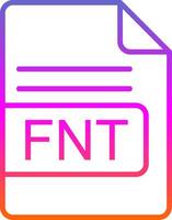 fnt file formato linea pendenza icona design vettore