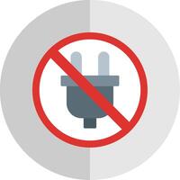Proibito cartello piatto scala icona design vettore