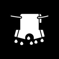 lavanderia glifo rovesciato icona design vettore