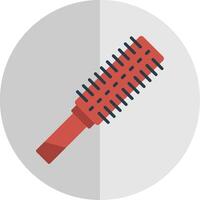 spazzola per capelli piatto scala icona design vettore