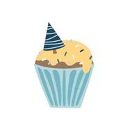 cupcake e muffin di natale, illustrazione in colori pastello