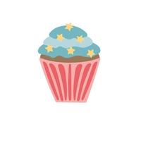 cupcake e muffin di natale, illustrazione in colori pastello