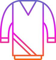 maglione linea pendenza icona design vettore