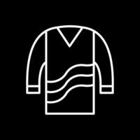 maglione linea rovesciato icona design vettore