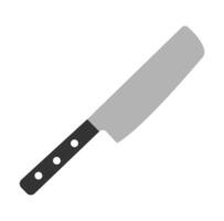 dello chef cucina coltello isolato su bianca sfondo, Compreso ritaglio sentiero vettore
