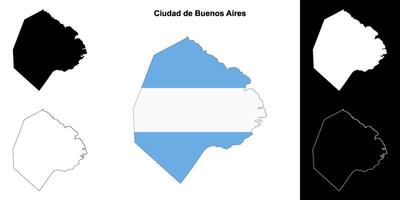 ciudad de buenos arie Provincia schema carta geografica impostato vettore