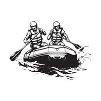 rafting avventura Immagine, disegno, grafico vettore