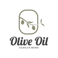 oliva logo oliva olio semplice design design vettore