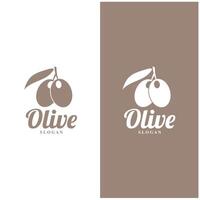 oliva logo oliva olio semplice design design vettore