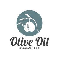 oliva logo oliva olio semplice design design vettore