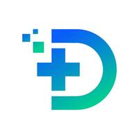 d Tech logo design illustrazione vettore