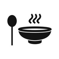 Icona di zuppa vettoriale