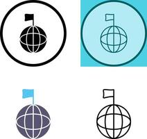 unico globale segnali icona design vettore