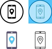 unico GPS servizio icona design vettore