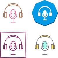 Podcast icona design vettore