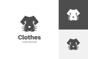 cucciolo animale Abiti logo icona design modello vettore