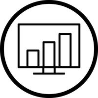 Icona di statistiche vettoriali