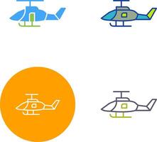 militare elicottero icona design vettore