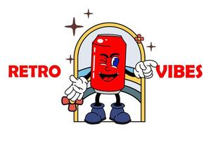 vecchio cartone animato portafortuna personaggio elementi. diverso clipart, facce, arti. personaggio Creatore per Vintage ▾ retrò loghi e marchio. isolato illustrazioni vettore