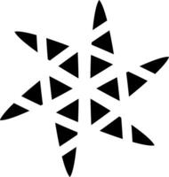 triangoli nel il forma di un' decorativo mandala vettore