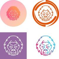 orangutan icona design vettore