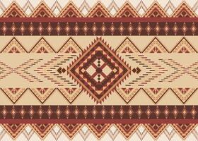 etnico senza soluzione di continuità modello. tribale azteco ornamentale astratto design sfondo. boho elegante stile. vettore
