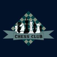 illustrazione scacchi sfondo. aviatore design per scacchi torneo, incontro, gioco vettore