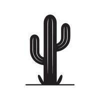 cinco de mayo messicano cactus icona silhouette illustrazione Perfetto per vivace festa grafica vettore