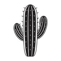 cinco de mayo cactus icona silhouette nero design Aggiunge festivo fiuto per Stampa media vettore