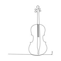 mondo musica giorno continuo singolo uno linea disegno illustrazione arte design vettore