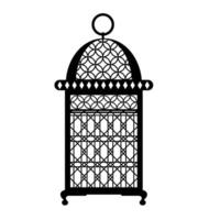 islamico lanterna silhouette piatto nero Ramadan lanterne. Arabo lampade sagome Vintage ▾ egiziano marocchino dubai orientale lampada per islamico moschea o arabo illuminazione vettore