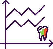 statistiche pieno design icona vettore